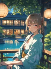 夕涼み — ヤスさんのAIイラスト
