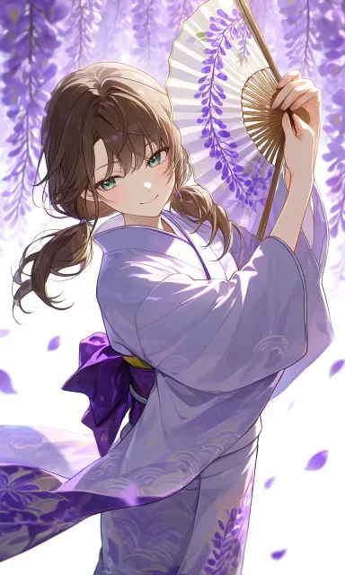 藤桜色の私、舞い散る藤桜