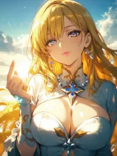 上よ♪上、上!☝️ 😏✨ — 屋上のAIイラスト|SUPPART