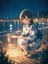 線香花火の夜·チャレンジ の投稿作品