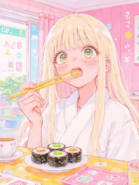 慣れないお箸