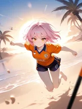 一応サッカーの明梨 — AI art on SUPPART