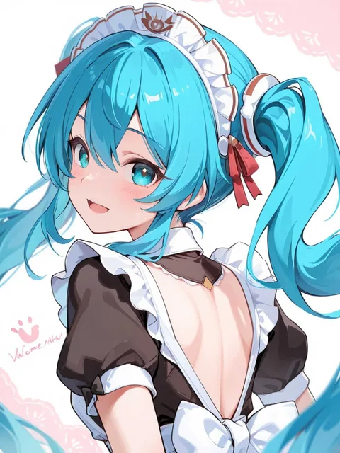 お帰りなさいメイド喫茶💕ミクちゃんがお出迎え!ご主人様おかえ…