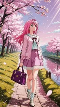 架空春制服コレクションNo.36(ミレーヌ) — なごごさんのAIイラスト