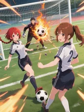 双子とサッカー(超人サッカー)