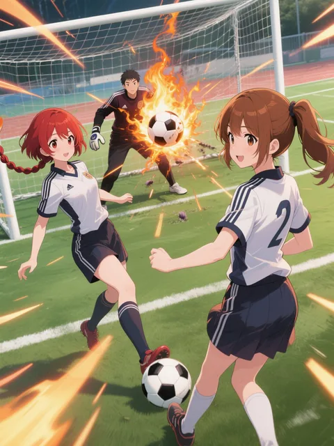 双子とサッカー(超人サッカー)