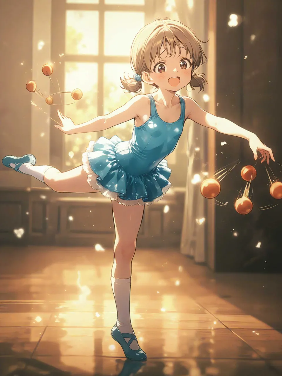 曲芸練習中 — 松ちゃんさんのAIイラスト
