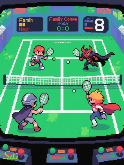 レトロテニスゲーム