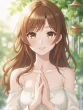残暑見舞い·うちわ揺れる縁側 の投稿作品