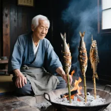 炭の音
