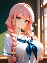 シャツへばりついてないけど😁可愛いから許して😁 — ああさんのAIイラスト