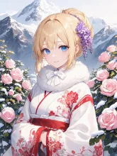 ファーのとマフラー