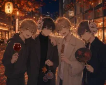 秋祭り🍁。 — 征鵺さんのAIイラスト