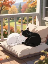一緒に寝るのにゃぁ…💤