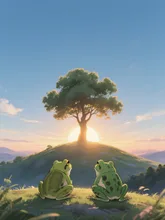 今年も一緒に見れたね — ４４３さんのAIイラスト
