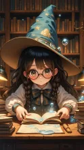 magic book — メガネ女子のAIイラスト｜SUPPART