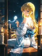 百物語の少女·蝋燭の怪談 の投稿作品
