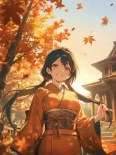 紅葉狩り·赤く染まる山道で の投稿作品