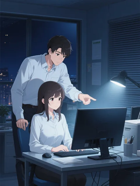 残業中