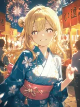 夏祭りの陽子。