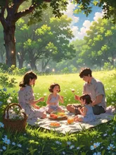 家族でピクニック