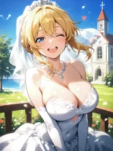 「だーい好きっ❤️」 — ウェディングドレスイラストのAIイラスト|SUPPART