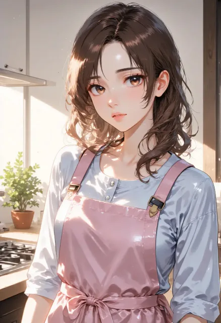 High Resolution、16k - エプロン姿
