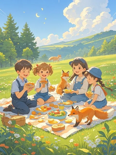 観音山でピクニック