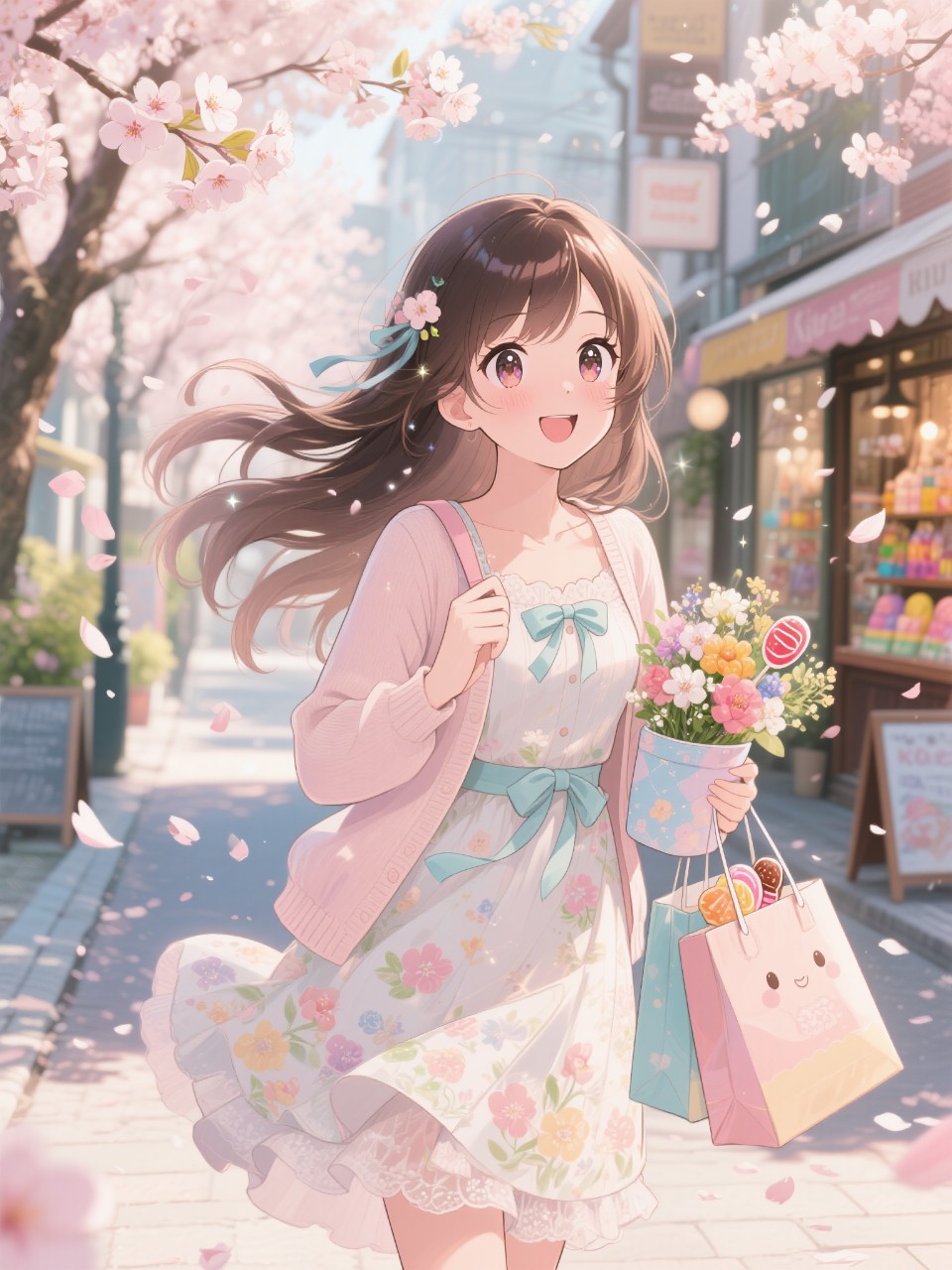 高精度アニメ - 春のお買いもの / はると