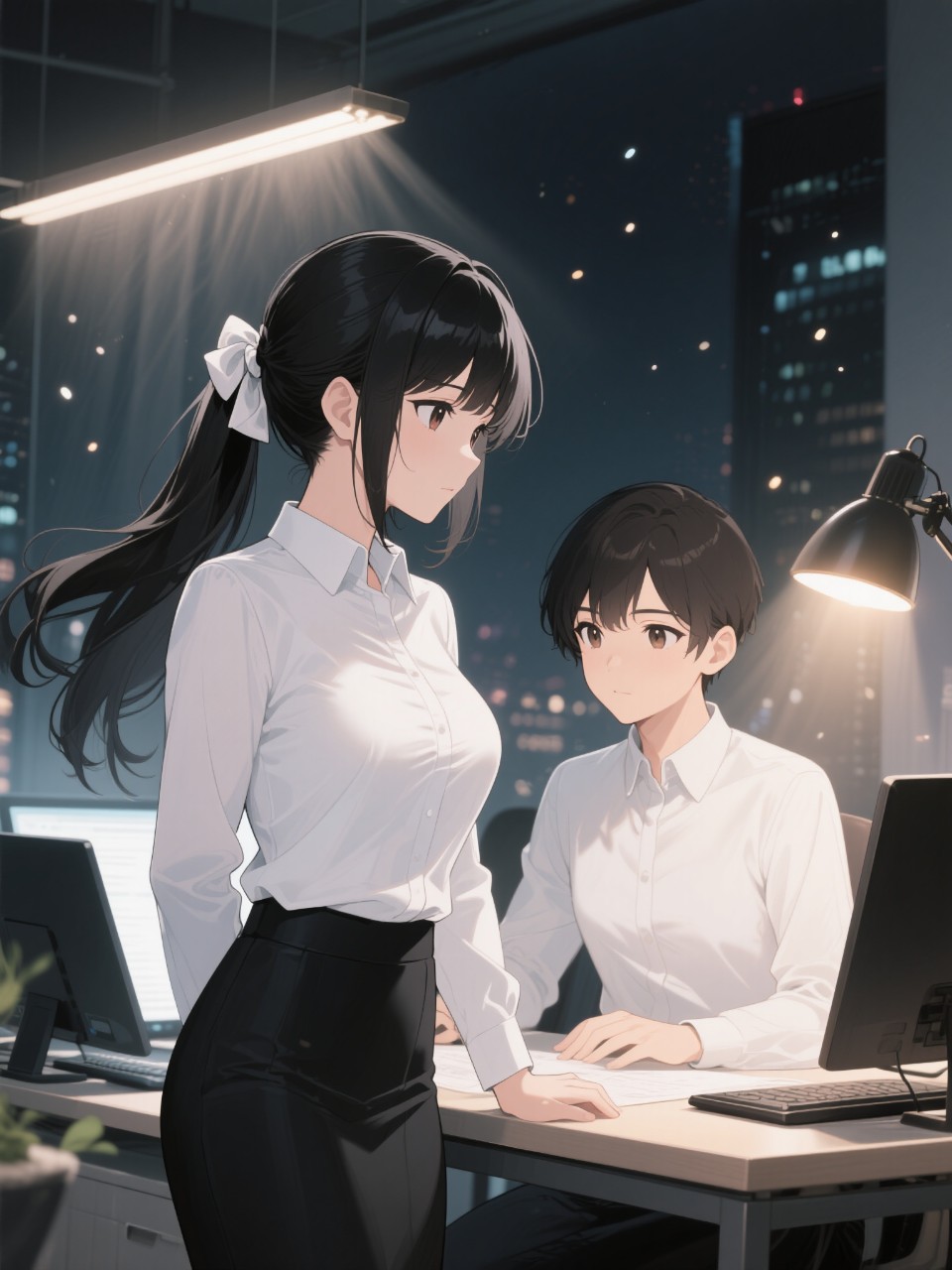 高精度アニメ - 残業中のふたり / はると