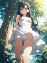 白ワンピ·夏の木漏れ日 の投稿作品