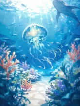深海さんぽ·ゆらめく青の楽園 の投稿作品