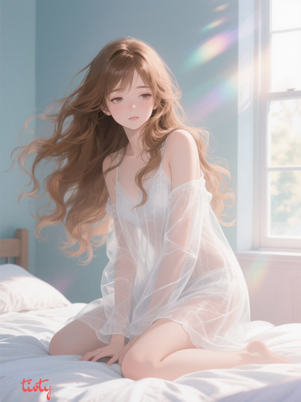 寝起き♪(꒪ˊ꒳ˋ꒪)