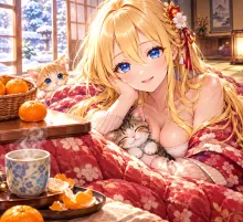 こたつ vs 暖炉·冬支度はどっち の投稿作品