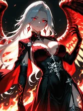 「翼に宿る、紅蓮の王冠」✮*.゜