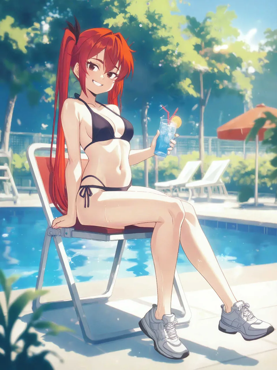 監視員も水分補給は大事よ👌
