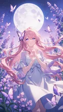 ラベンダー畑の中で
