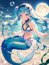 透き通った海の中で