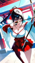 弓道部の彼女·凛と引き絞る、一瞬の美 の投稿作品