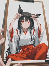 モデルは巫女さん
