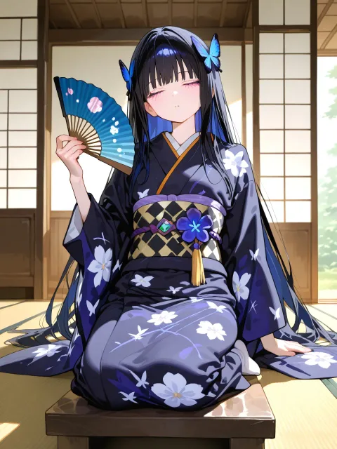 扇子であおいでみたりー