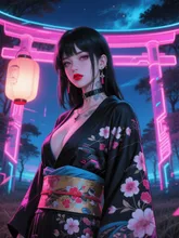 パンク・今宵チャレンジ🖕🏻👅🖕🏻和🪭 — 一撃さんのAIイラスト