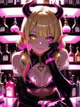 コンカフェ・魔界(16枚) — 小悪魔・デーモンのAIイラスト｜SUPPART
