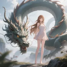 少女とドラゴン♪