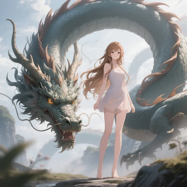 少女とドラゴン♪