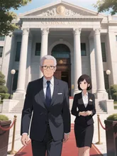 秘書を従え登庁する議員