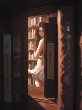 秋の図書室·前かがみの影 の投稿作品