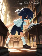 魔法学校の本の虫くん。 — おえおえおーさんのAIイラスト
