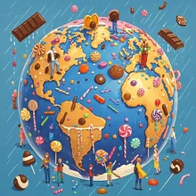 世界はお菓子に包まれる。