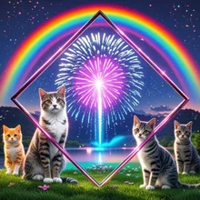 ねこ花火